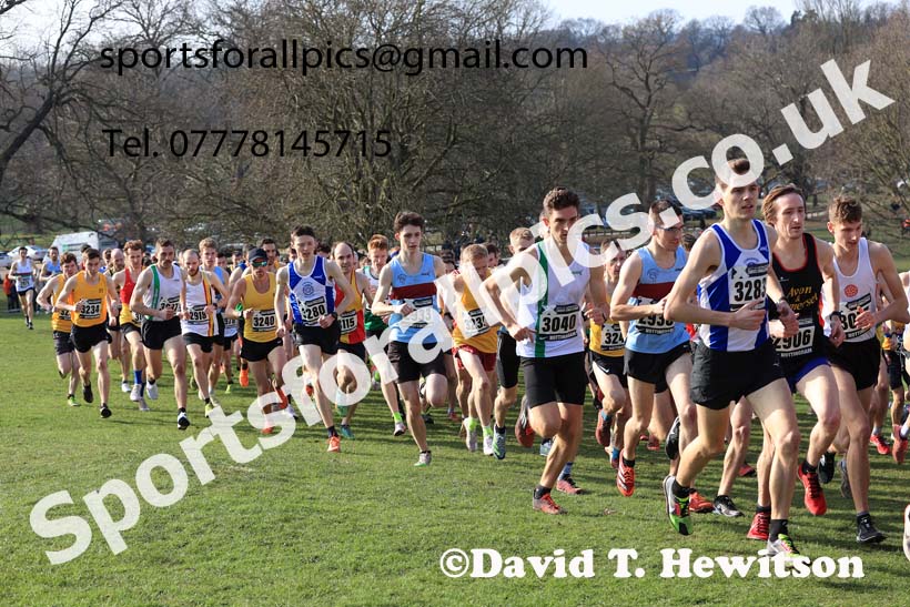 Senior Men, 2024 CAU Inter Counties Cross Country Champs., Wollaton Park, Nottingham. Photo: David T. Hewitson/Sports for All Pics